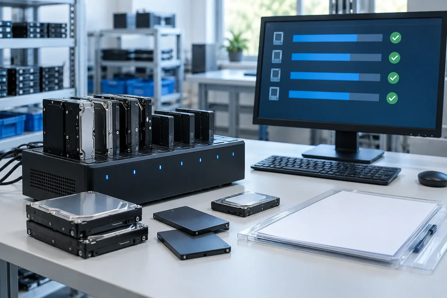 Certified data erasure (BitRaser)