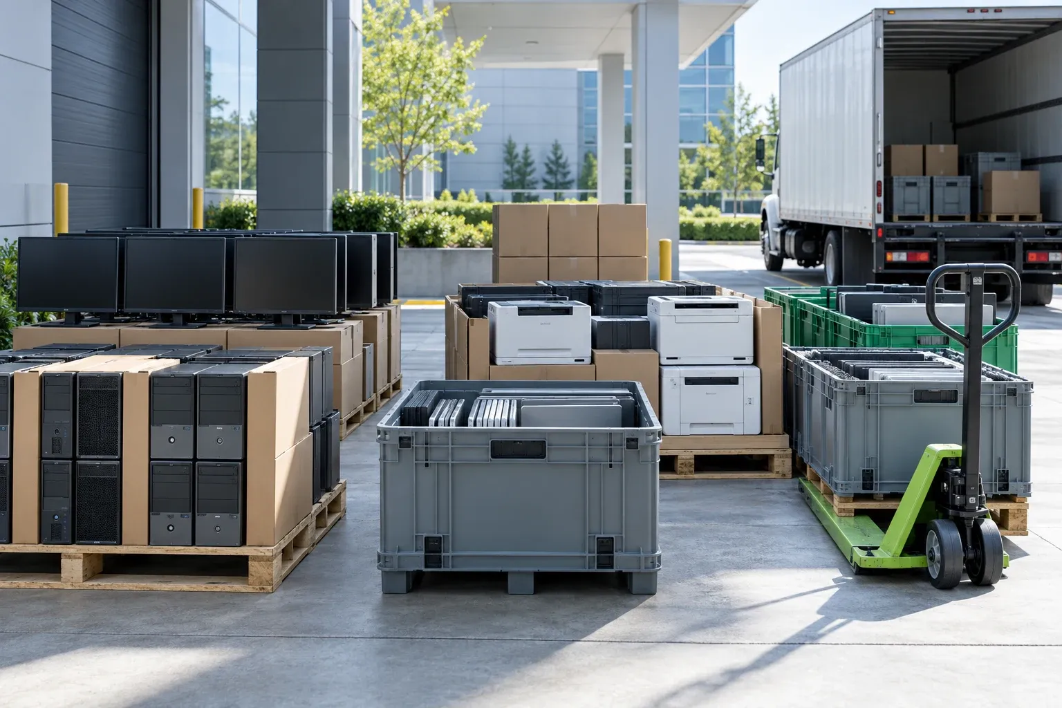 Corporate e-waste recycling