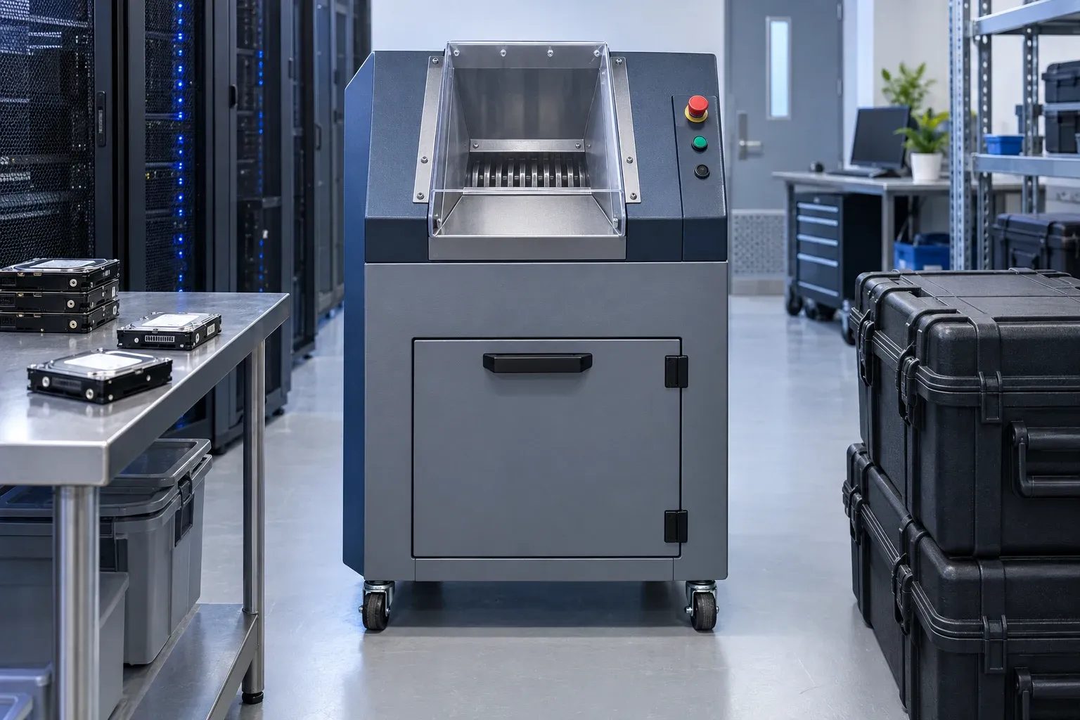 On-site data destruction